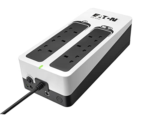 Eaton 3S Gen2 UPS – 3S550B, 550 VA / 330 W, 6× BS outlets (3 battery + surge, 3 surge only), USB HID – 3S550B – Reliable design, durable shielding, black (B0B3RS2986)