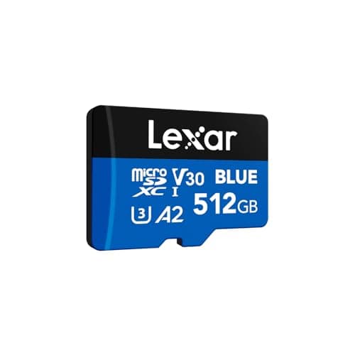 Lexar Blue Micro SD Card 512GB, up to 160MB/s Read, microSDXC UHS-I Card