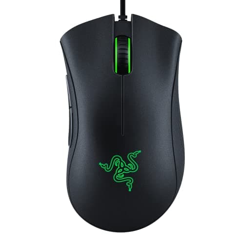 Razer DeathAdder Essential Gaming Mouse: 6400 DPI Optical Sensor - 5 Programmable Buttons - Mechanical Switches - Rubber Side Grips - Classic Black | 6400 DPI Optical Sensor, 5 Programmable Buttons, Rubber Side Grips, Mechanical Mouse Switches