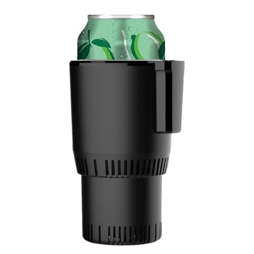 Car Cup Cooler – Portable Electric Car Cup Holder Cooler | USB Powered Drink Chiller for Bottles and Cans, 12V Travel Cup Cooler for Road Trips Desk Use, Quick Chill Beverage Cooler for Cars