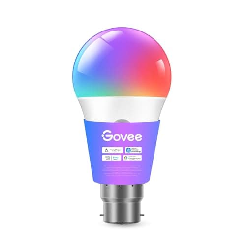 Govee RGBWW B22 Smart Bulb, 800LM, Music Sync, 54 Scenes, 1 Packs
