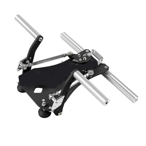NULA SN-2 Helicopters Flight Rudder Pedals with Brake System Flight Sim Hall Sensor, Usb Multi-angle Adjustable Fighter Damping Flight Rudder Pedals for Adults - Standard Version