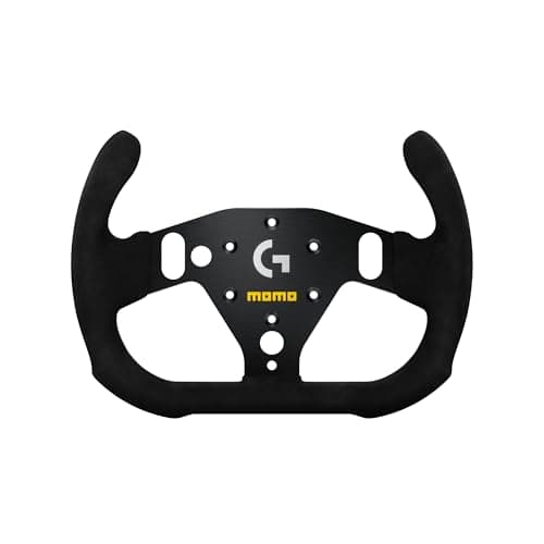 MOMO Motorsport Pro SIM Racing Wheel - 290mm Premium Microfiber Grip, Compatible with Logitech G RS Hub, Racing Simulator Accessory for Xbox Series X/S PS4 PS5 PC, Professional Grade Italian Design
