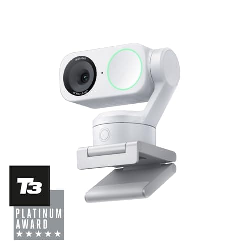 Insta360 Link 2 White - 4K PTZ Webcam for PC/Mac