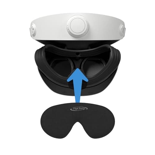 Digicharge PS VR2 Lens Protective Cover, Dustproof & Anti-Scratch Cap, 14mm Thick Foam, Protects Sensor and Lens