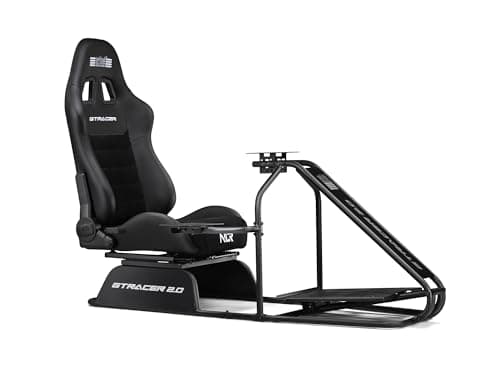 Next Level Racing GTRacer 2.0 GT Sim Racing Simulator Cockpit | Wider Seat Double Recliners | Adjustable Pedal Tray | Shifter Handbrake Included | 13NM