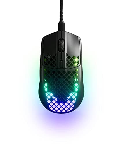 SteelSeries Aerox 3 - Super Light Gaming Mouse - 8,500 CPI TrueMove Core Optical Sensor - Ultra-Lightweight 59g Water Resistant Design - Universal USB-C connectivity - Onyx (Renewed)