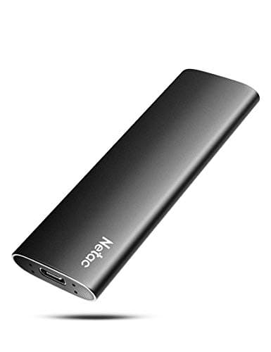 Netac 1TB SSD External USB 3.2 Gen 2, for Laptop, TV Recording, Mac, Xbox, and Mobile Phone (Android, USB-C Aluminum)