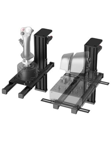 2 Pack Hotas Desk Mount For Flight Sim Joystick Compatible with Logitech X56/X52/X52 Pro, Thrustmaster Hotas Warthog/ T.16000M/ T-Flight Hotas 4/X/ SimTask Farmstick/ Sol-R2, Winwing, VPC, VKB Hotas