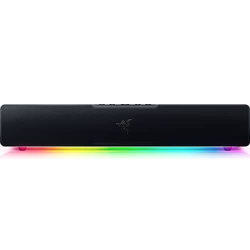 Razer Leviathan V2 X - PC Gaming Soundbar (Full-Range Drivers, Compact Desktop Form Factor, USB Type C Power and Audio Delivery, Bluetooth 5.0) Black