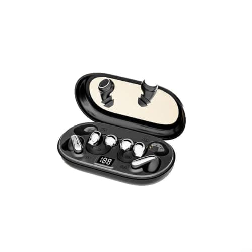 Gettimore 3 in 1 Wireless Earbuds Bt6.0, Abs 360° Surround 3 Wear Modes In-Ear and Fit with Long Life Fast Charging for Sports Gaming Music(Black)