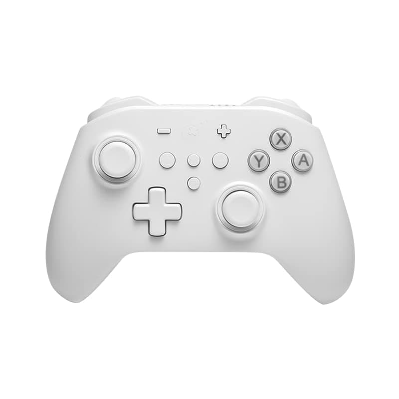 DroiX GuliKit KingKong 2 Pro Controller compatible with Windows, Android, macOS and iOS with Bluetooth and wired connection, hall effect sensors, six-axis gyroscope, up to 25 hours(White)