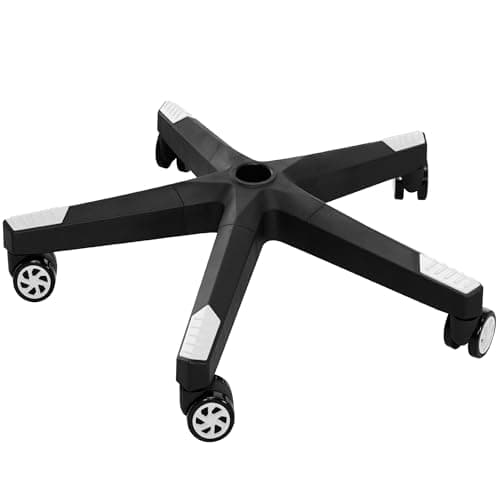 28" Heavy Duty Nylon Gaming Office Chair Base Replacement Part with Wheels