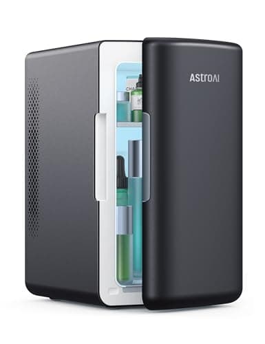 AstroAI Mini Fridge 6 Litre / 8 Can for Bedrooms, Small Fridge, AC/DC Power