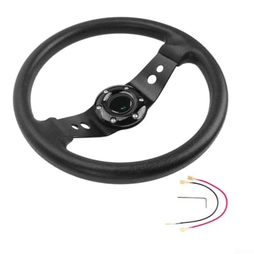 320mm Round Racing Wheel for Sim Setup 320mm Round Racing Wheel(Black)