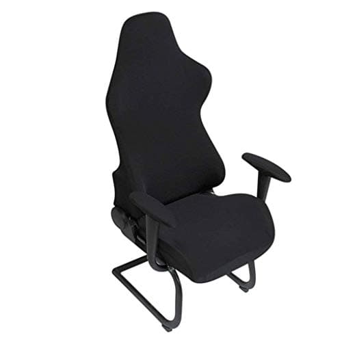 BTSKY Black Stretchable Gaming Chair Covers Slipcovers (No Chairs)
