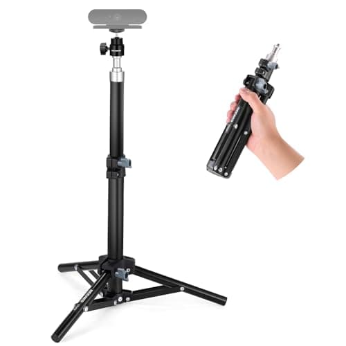 NEEWER Webcam Stand Tripod for Desk, Mini Desktop Tripod with Cell Holder Compatible with Logitech Anker Emeet Webcam Ring Light for Video Recording Live Streaming Zoom Call, Max Load 2.2lb/1kg, ST45B