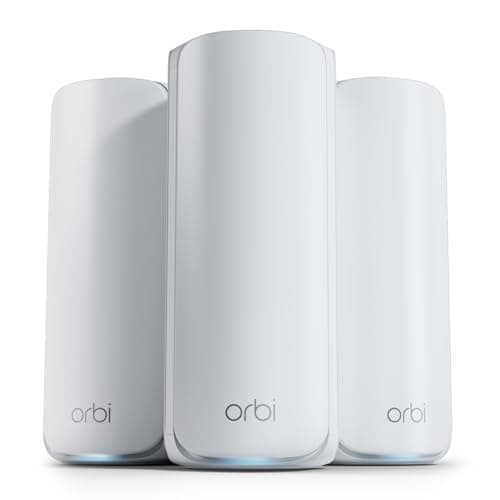 NETGEAR Orbi 770 Series WiFi 7 Mesh System, Up to 6,750 sq ft., 3 Pack