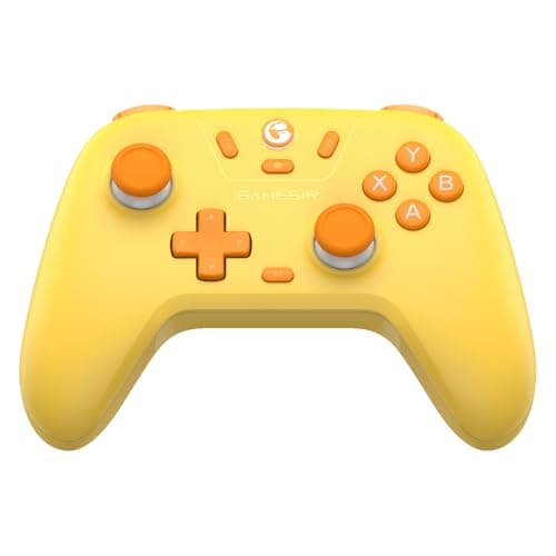 GameSir Nova Lite Wireless Controller – 2.4G & Bluetooth Gamepad for Windows PC, iPhone, Android, Switch & Steam Deck – Hall Effect Triggers, Turbo Function, Rumble Vibration (Yellow)