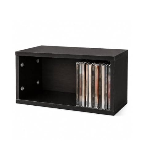 SUNNYNEST CD DVD Storage Rack, Disc Organizer Shelf for Movies Games