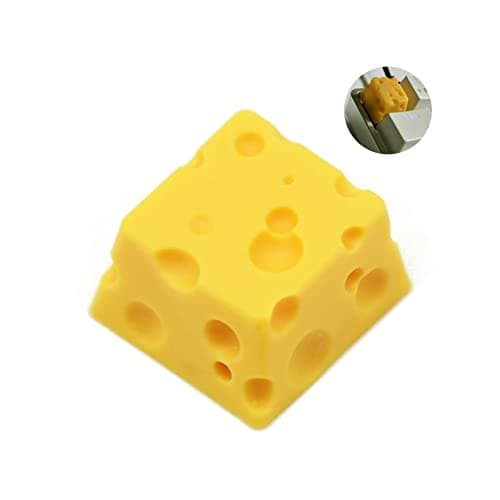 ESC Keycap Cute Cheese Artisan Novelty Keycaps Key Caps for Mechanical Keyboard MX Switch Kawaii Gaming Cherry Gamer Lover Gift Boys Yellow