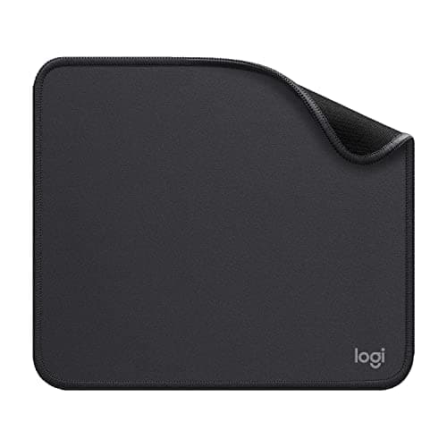 Logitech Mouse Pad - Studio Series | Computer Mouse Mat, Anti-slip Rubber Base, Easy Gliding, Spill-Resistant, Durable, Portable, Modern Design - Grey
