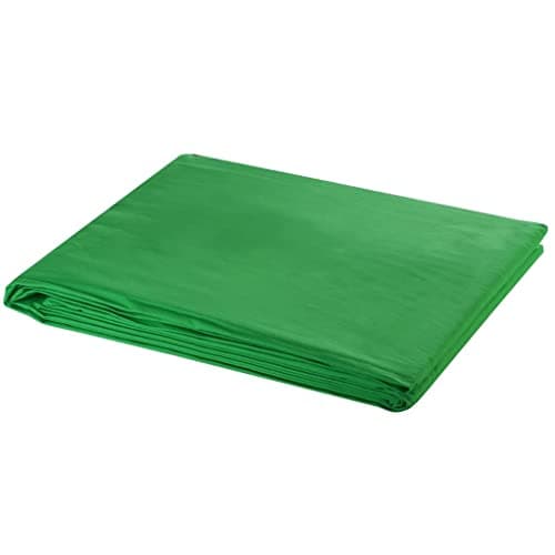 vidaXL Backdrop Cotton without Stand Green 300x300 cm Chroma Key