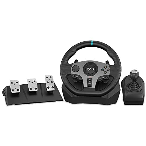 PXN PC Racing Wheel with 3-pedal Pedals And Shifter Bundle V9 Universal Usb Car Sim 270/900 degree Race Steering Wheel Compatible with Xbox One, Xbox Series X/S, PS3, PS4,PC,Switch(Used - Like New)