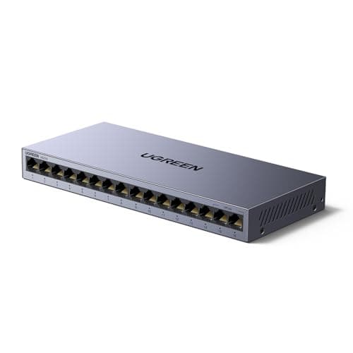 UGREEN 16 Port Gigabit Network Switch, Ethernet Splitter
