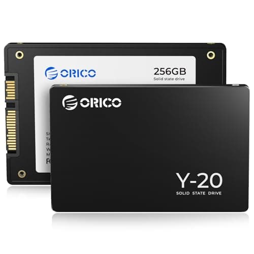 ORICO 256GB SATA SSD 2.5 Inch Internal Solid State Drive, Read Speed up to 500MB/s, SATA III 6Gbps for Desktop Laptop NAS DIY External Drive - Y20