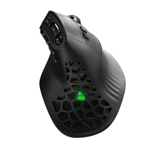 Strikonx SOLAKAKA E9 Ergonomic MMO Wireless Gaming Mouse-24800 DPI