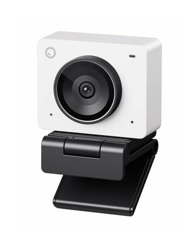 OBSBOT Meet 2-4K Webcam for PC with 1/2" Sensor, AI Framing & Autofocus | Beauty Mode, Lightweight, Gesture Control, HDR, Dual Microphone,60 FPS, Web Cam for Streaming, Meeting, Gaming.(Cloud White)