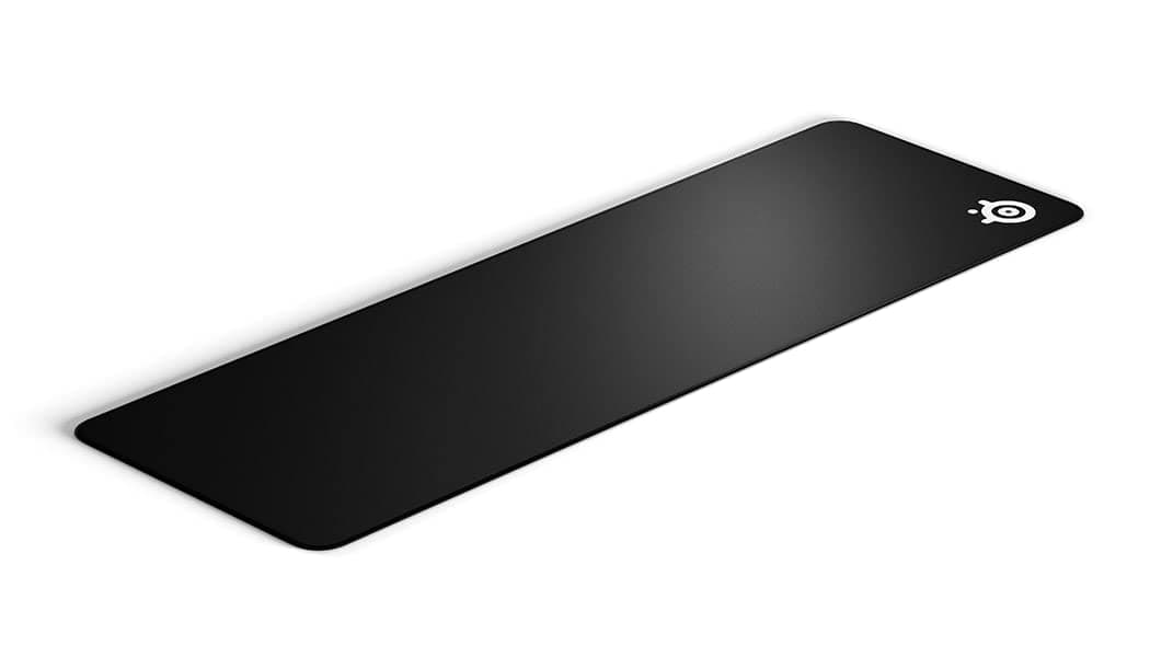SteelSeries QcK Edge Cloth Gaming Mouse Pad - Never-fray Stitched Edges - Optimized For Gaming Sensors - Size XL (900 x 300 x 2mm) - Black