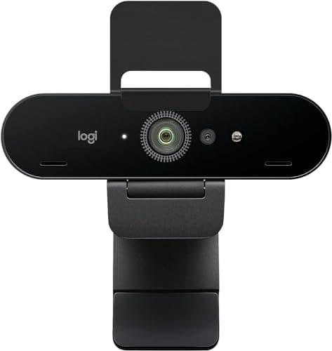 Logitech Brio Stream Webcam - Ultra 4K HD Video Calling,HD Auto Light Correction, Streaming,Black