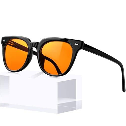 KANASTAL Blue Light Blocking Glasses Mens Womens Gaming Computer Orange