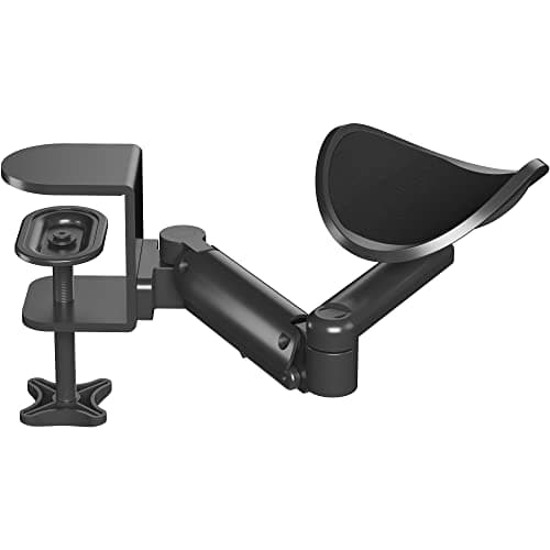 BONTEC Ergonomic Desk Arm Rest, Rotating Wrist Support, 342 mm Extendable
