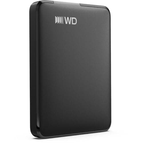 WD 4TB Elements Portable External Hard Drive, USB-C connectivity, USB 3.2 Gen 1 / USB 3.0 interface, compatible with Windows, Mac, Android and iOS devices, Black