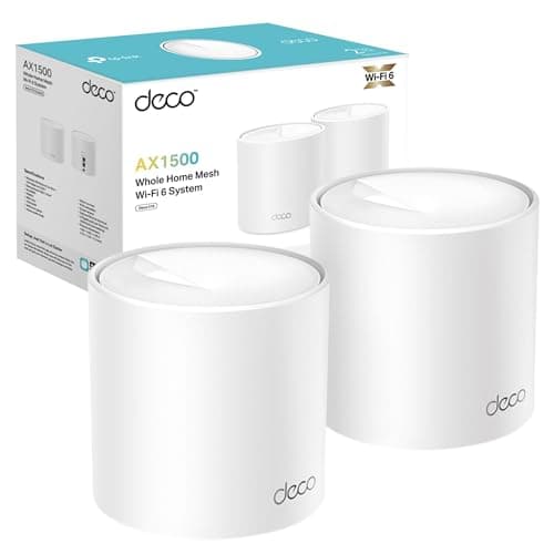 TP-Link Deco X10(2-pack) AX1500 Whole Home Mesh WiFi 6 System, WiFi Router