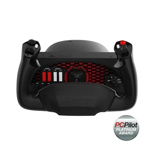 Aerosoft Honeycomb Alpha Flight Controls Flugsimulator-Steuerhorn USB PC black