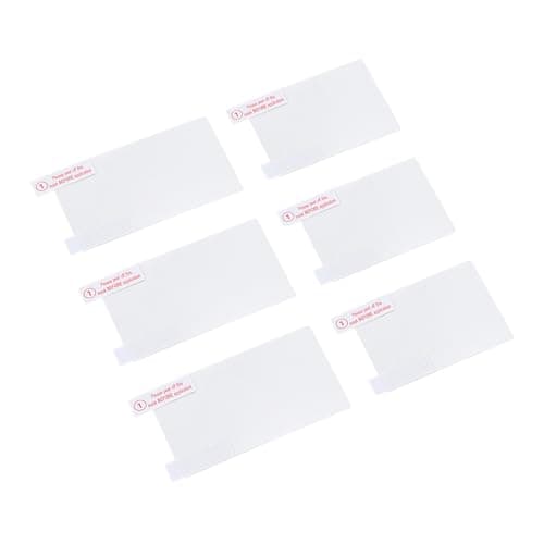 Tomantery 3DS Screen Protector with Tempered Glass Top and PET Bottom Film
