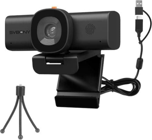 SVBONY W1 2K Full HD Webcam for Video Conferencing with Dual Microphone
