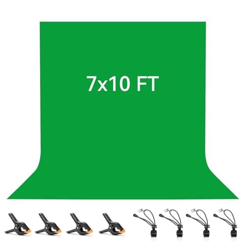Vevelux 2x3M/7x10FT Green Screen Backdrop Polyester Photography Background
