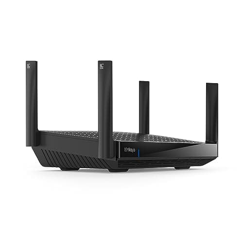 Linksys Hydra Pro 6E Tri‑Band WiFi 6E Mesh Router - Wireless Gaming 8-Stream Router, 6 GHz Band for 8K Streaming, Up to 6.6 Gbps Speed, 2700 sq. ft Coverage, 55+ Devices, Works with Velop Mesh System