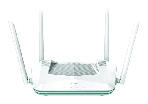 D-Link R32 Eagle Pro AX3200 Smart Router with Wi-Fi/Traffic Optimiser, DFS, Parental Control, Gigabit Ports, MU-MIMO, 1024 QAM, OFDMA, WPA3, Mesh-ready. Works with Alexa/Google Assistant
