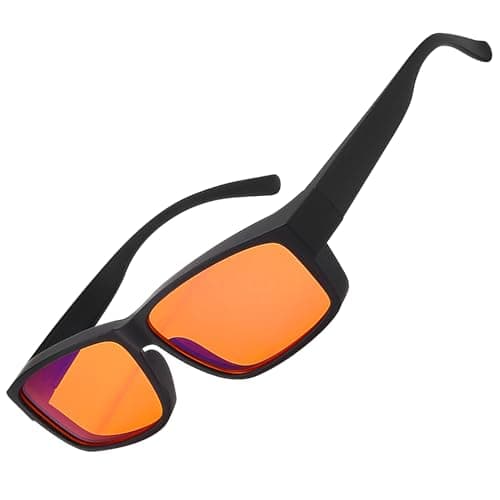 Blue Light Blocking Glasses, Gaming Glasses for Computer Use, Lightweight Anti Glare Gamer Glasses with UV Protection for Gamer Screen,TVs, Mobile Phones, Professional Filter for Pro Gamers, Amber