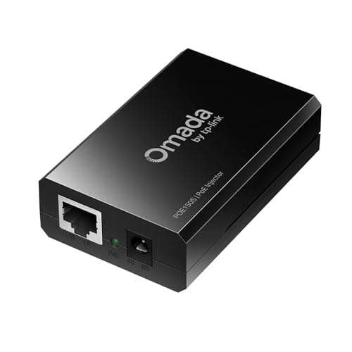 TP-Link POE150S PoE Injector 48v, Omada IEEE 802.3af Compliant, Gigabit Ethernet PoE Injector, Non-PoE to PoE Adapter, Up to 15.4W Power, LED Indicator, Plug & Play, Distance Up to 100m