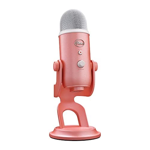 Logitech G Blue Yeti USB Microphone | Recording, Streaming, Gaming, Podcasting, PC/Mac, Condenser Mic, Blue VO!CE Effects, Adjustable Stand - Pink