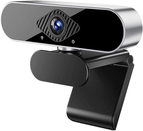WAKEVLEO USB Webcams, Full HD 1080P Webcam for PC and Laptop, Plug-and-Play, webcam with Microphone,Auto Light Correction, 360° View Web Cam for Live Streaming, gaming, Studying, Conferences