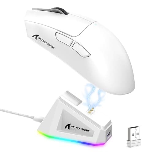LexonElec ATTACK SHARK X11 Wireless Gaming Mouse with RGB Charging Dock
