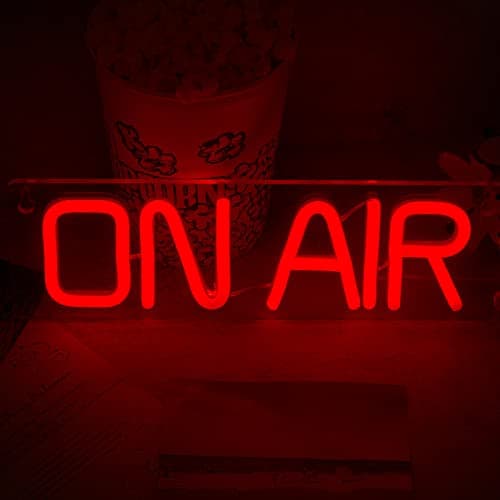 Nuanchu on Air Sign LED Neon Light USB Powered Wall Decor, Red